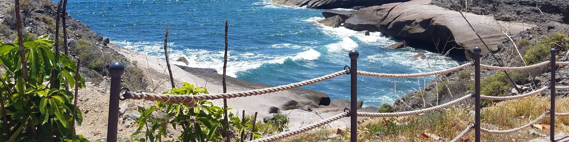 Just a beautiful area to walk. The sidewalk goes back to Costa Adeje
