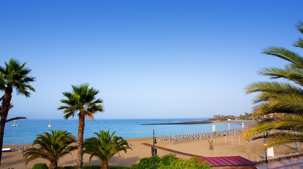 Las vistas beach Arona in costa Adeje Tenerife south at Canary Islands