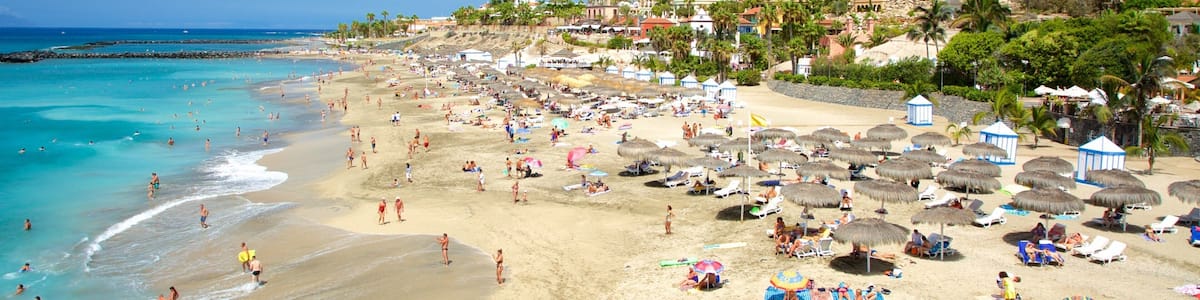 Del Duque Beach featuring a coastal town, general coastal views and a sandy beach