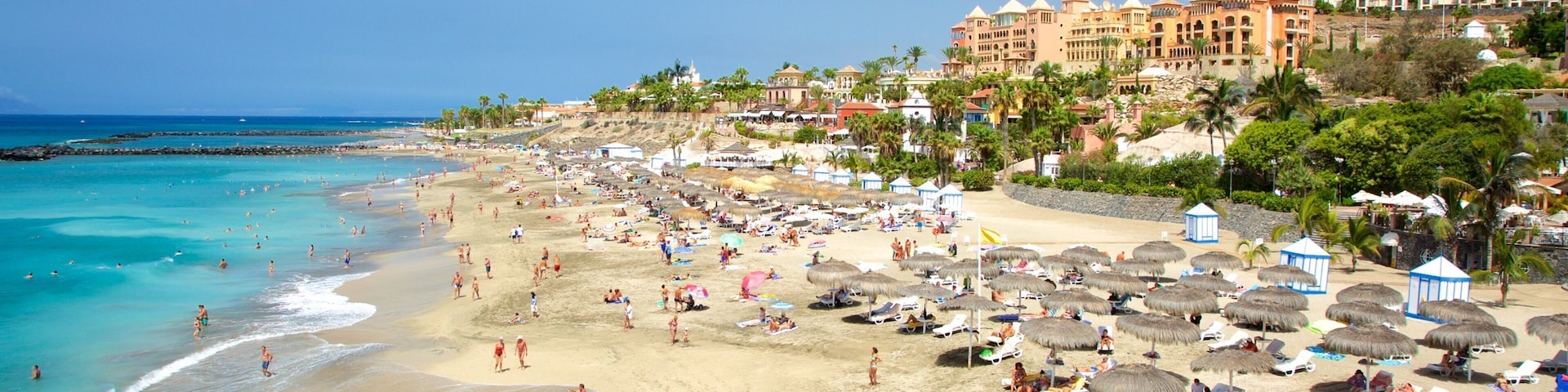 Del Duque Beach 呈现出 沙灘, 濱海小鎮 和 一般的海岸景觀