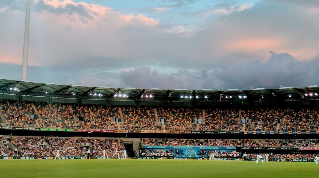 The GABBA at sunset.