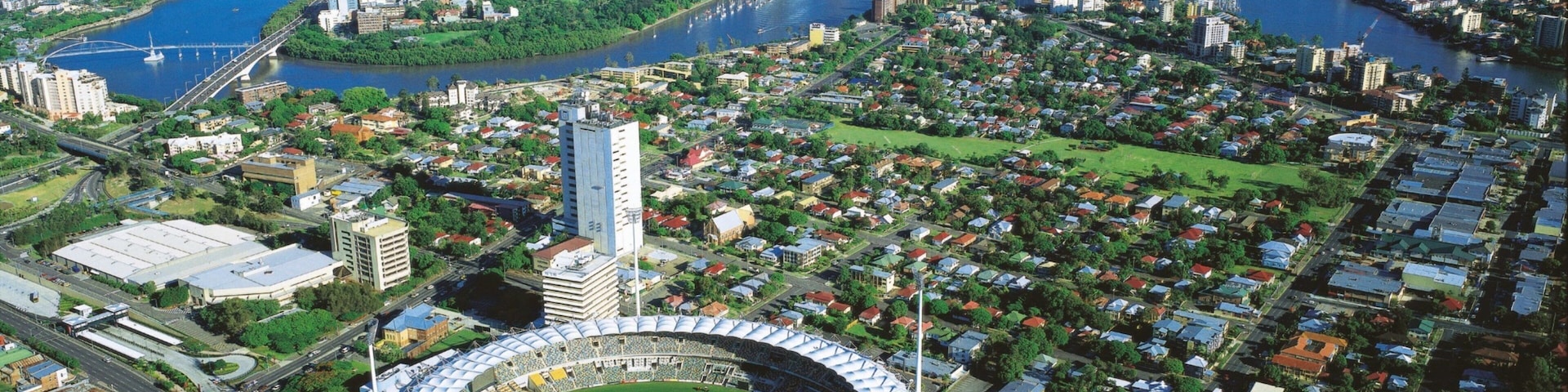 Woolloongabba que incluye una ciudad y horizonte