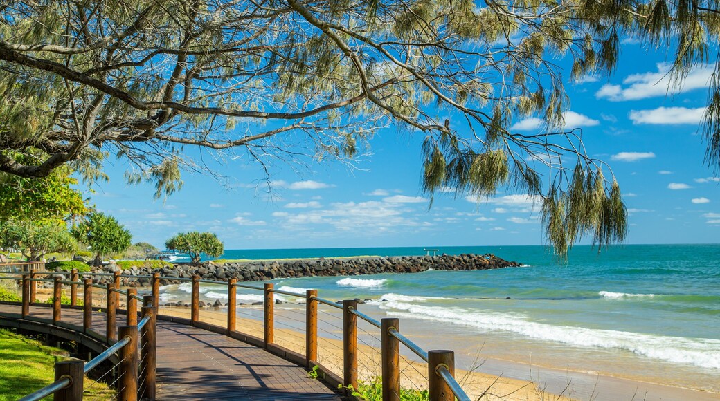 Bargara which includes a beach and general coastal views