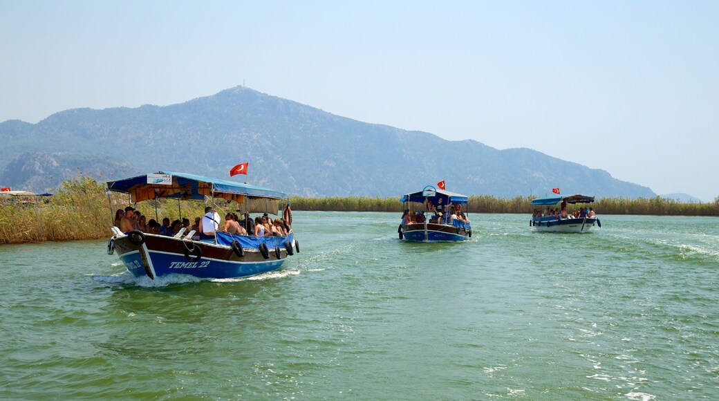 Dalyan featuring a river or creek and boating