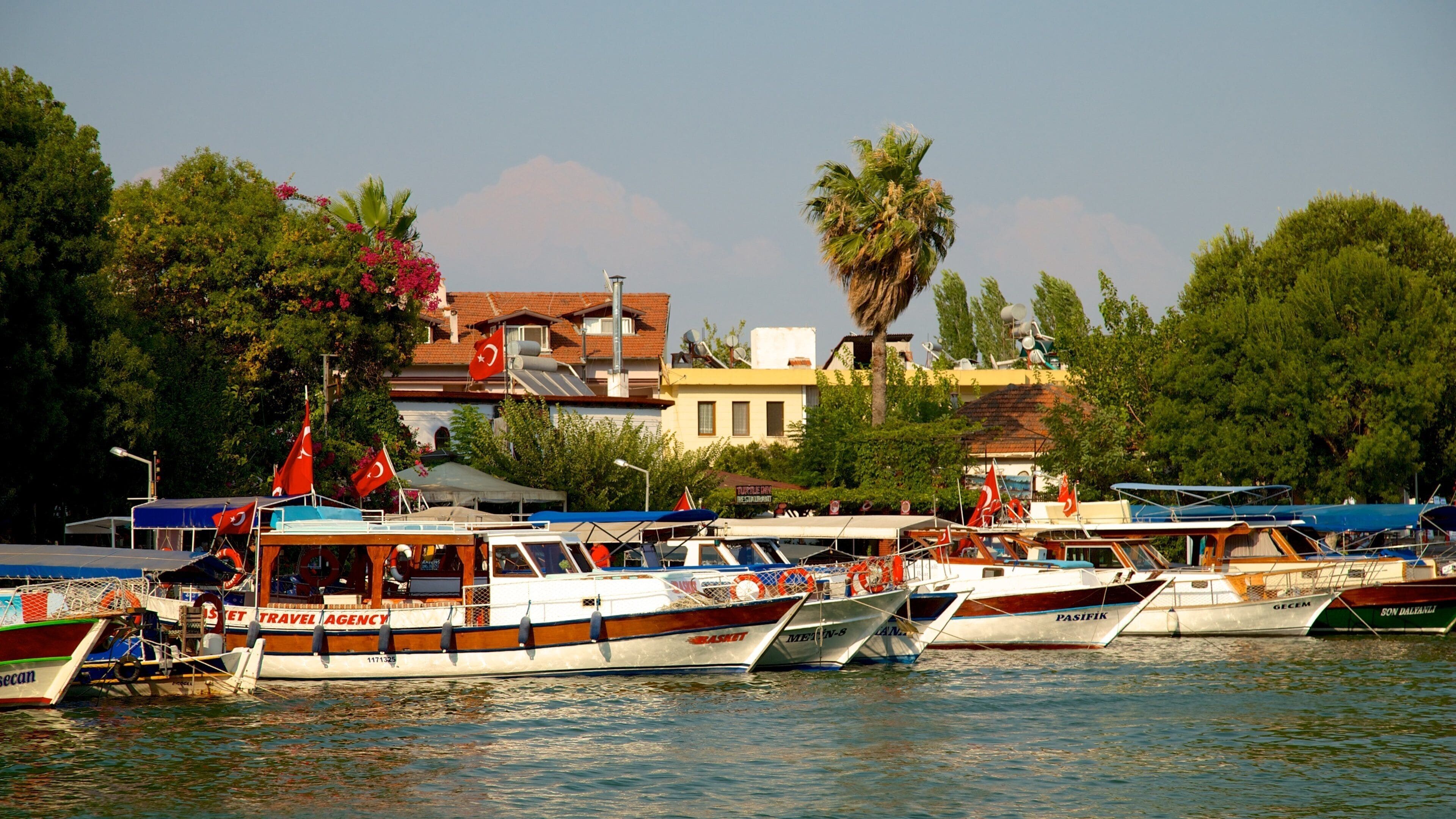 Dalyan which includes a marina