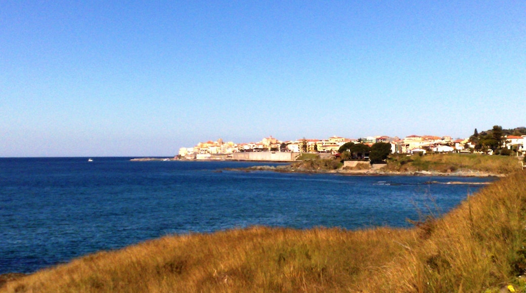 landscape of Diamante, Calabria, Italy from south.