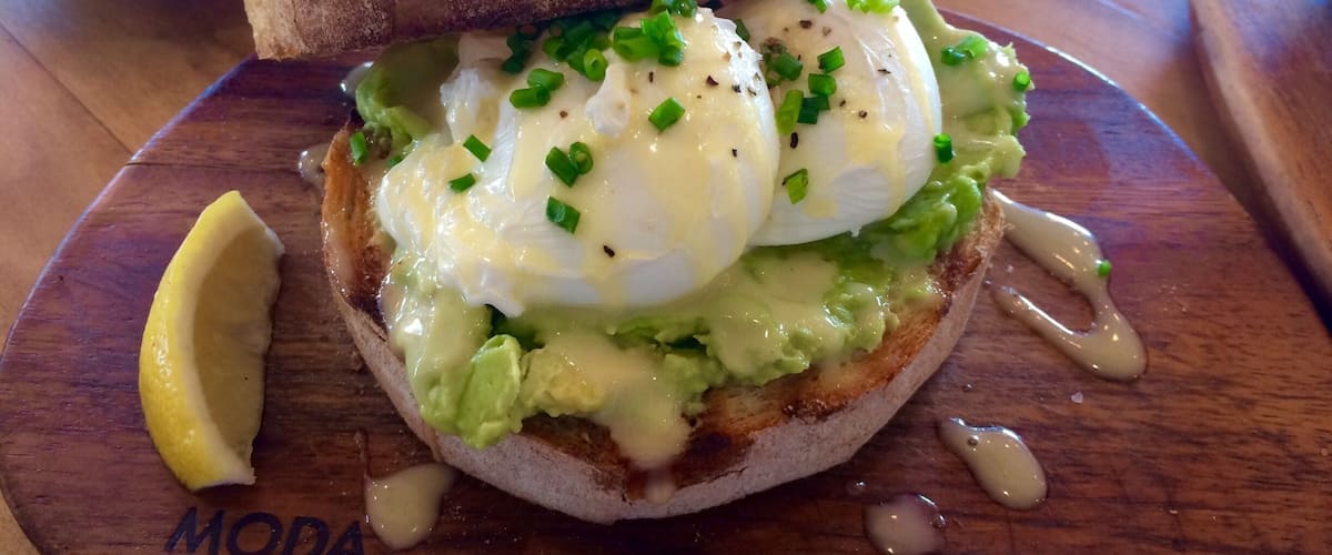 Smashed Avo and poached eggs.