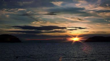 #beachbound the serene tranquil beach with the setting sun creating a riot of colors on the sky and on #Arabian sea