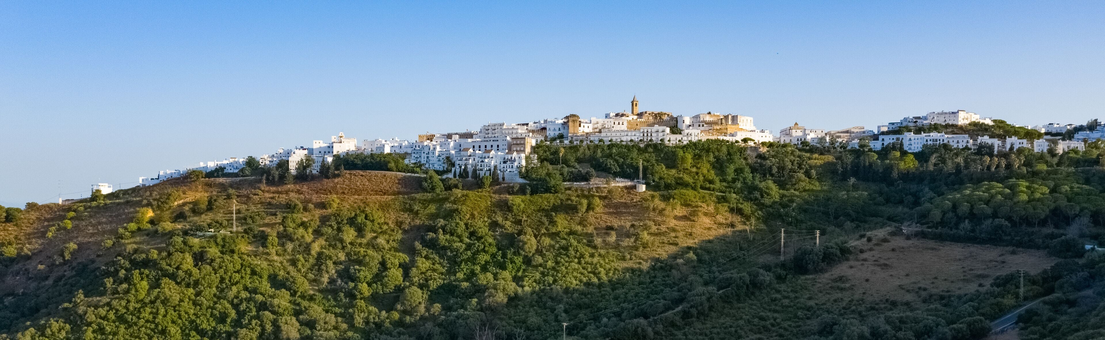 Large image of Vejer de la Frontera on the top of a hill in Andalusia
