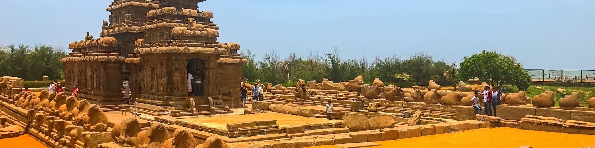 Must visit if your traveling nearby, The Shore Temple (built in 700–728 AD) is so named because it overlooks the shore of the Bay of Bengal. It is a structural temple, built with blocks of granite, dating from the 8th century AD. It was built on a promontory sticking out into the Bay of Bengal at Mahabalipuram, a village south of Chennai in the state of Tamil Nadu in India. At the time of its creation, the village was a busy port during the reign of Narasimhavarman II of the Pallava dynasty.As one of the Group of Monuments at Mahabalipuram, it has been classified as a UNESCO World Heritage Site since 1984.It is one of the oldest structural (versus rock-cut) stone temples of South India.
#amitravaliya #colorful #amazing #stoneart #temple #shoretemple #tamilnadu #moments #trip #tbt #awesome #bluesky #beautiful #bestoftheday #clouds #igdaily #instaday #instalike #photooftheday #picoftheday #history #unesco #mahabalipuram #natgeotravel #incridibleindia