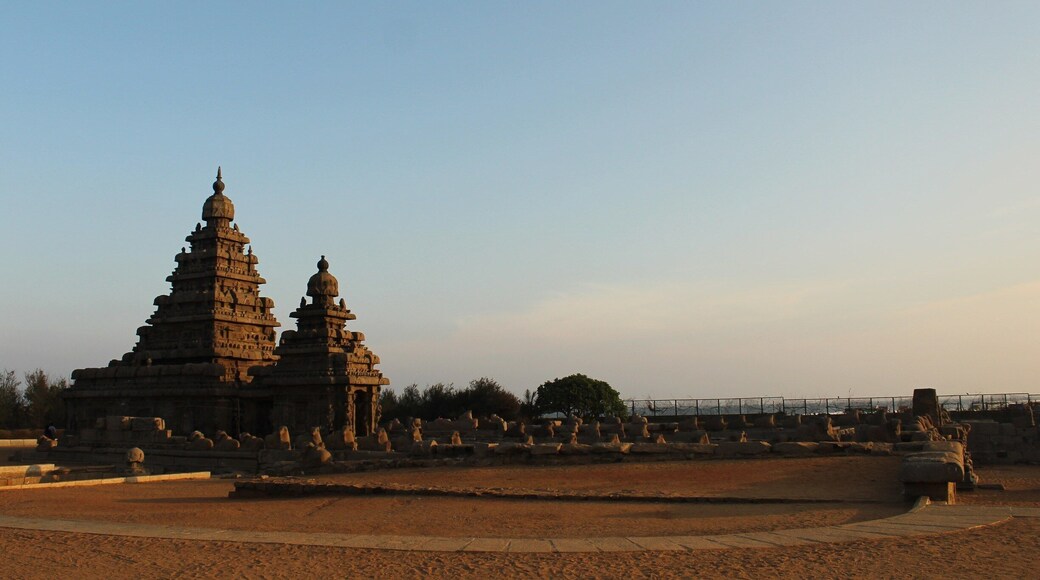 A sight to behold! The shore temple of mahabalipuram, overlooking the shore since the 8th century!
#landscapephotography #indian #architecture #temple #blue #skies #bythebeach #goldenhour #landscape