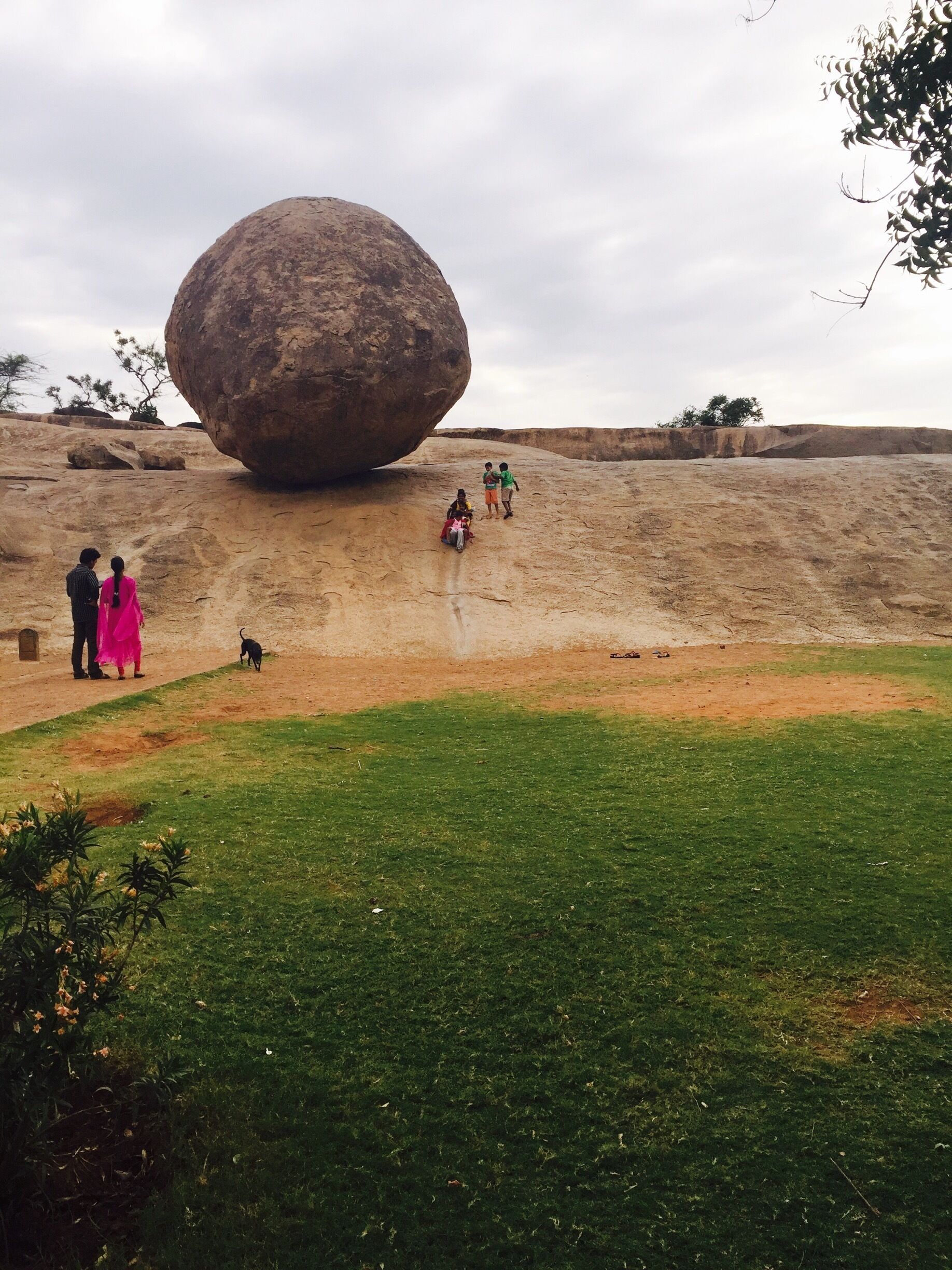 Krishna's Butter Ball...Mahabalipuram, South India. 55 kms from Chennai.