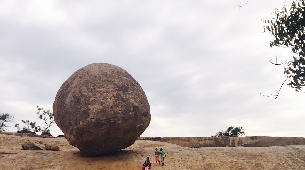 Krishna's Butter Ball...Mahabalipuram, South India. 55 kms from Chennai.