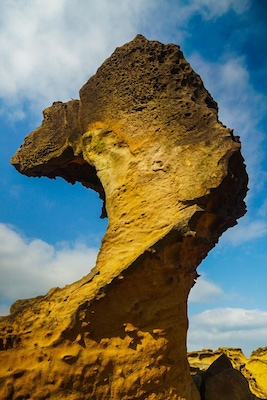 One of the many rock formations in the geopark.