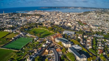 Aerial View of the St. Helier Suburb of Saint Saviour, Jersey