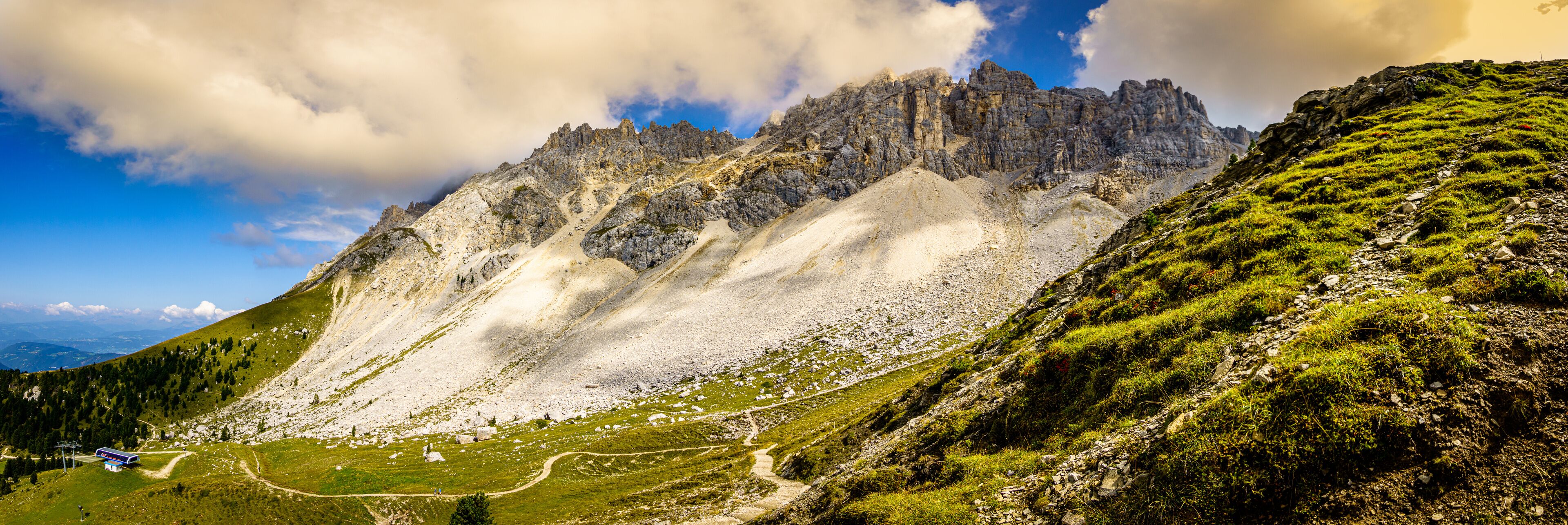 mountains of the Latemar in Italy near Bozen