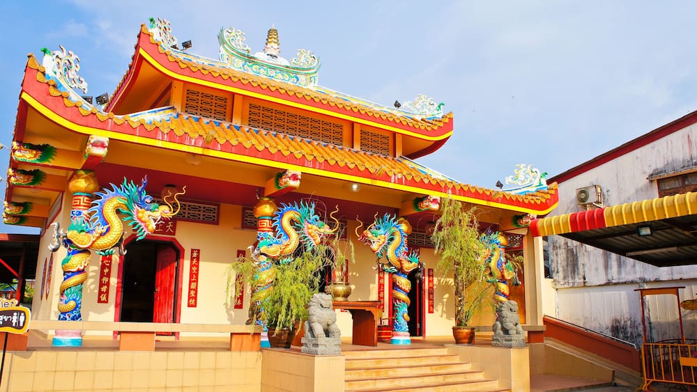 Old Chinese Shrine at Takua Pa Walking Street, Takua Pa Old Town, Phang Nga, Thailand, Shutterstock ID 424060828, SF SSA Case with Manager Approval: Case 07151371, Job: Prepay credit, Client/Licensee: