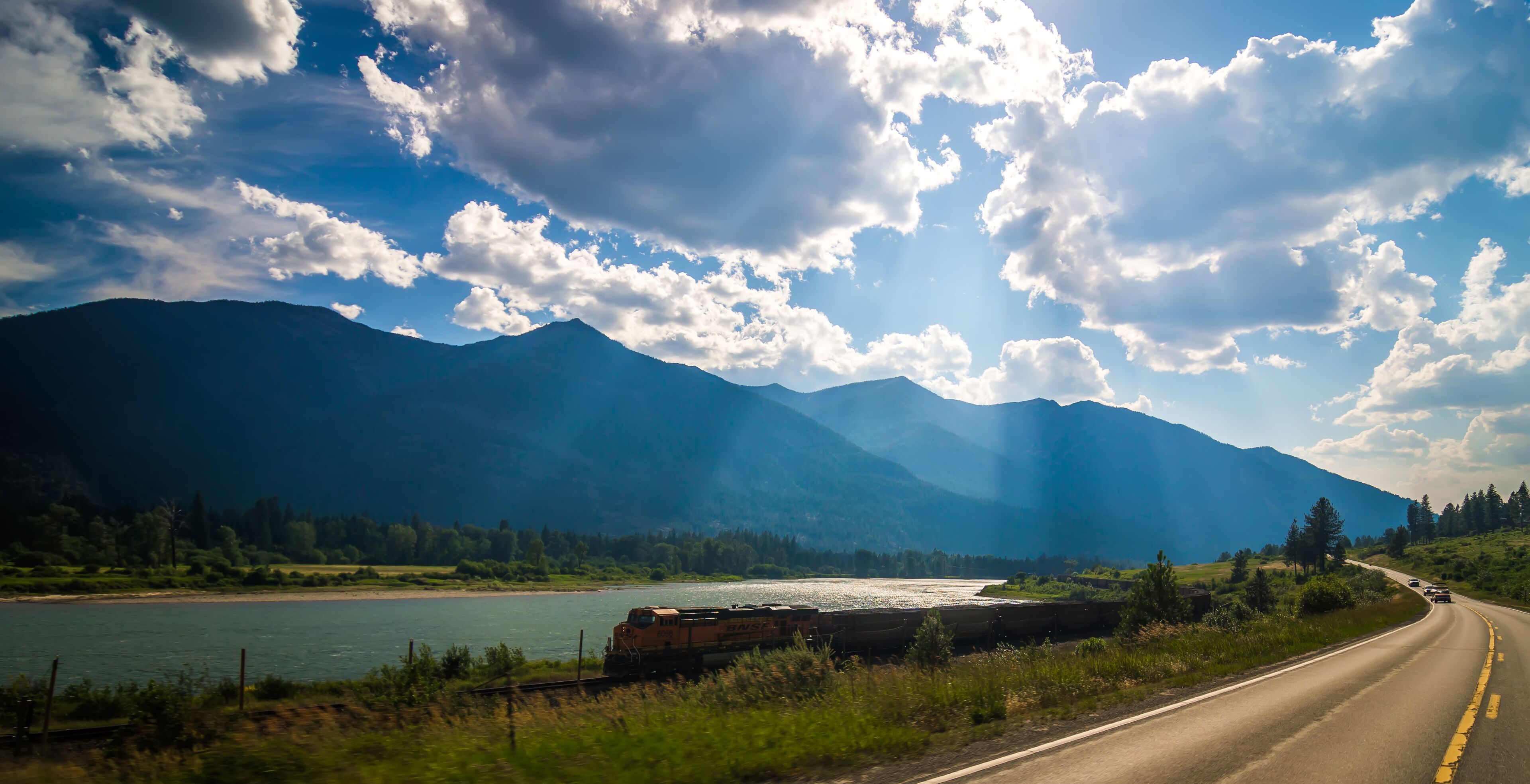 trout creek on noxon reservoir in montana