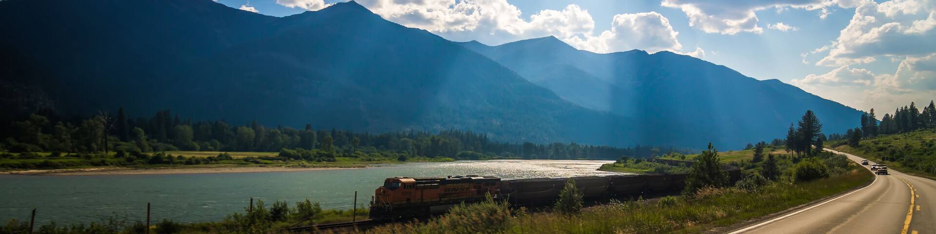 trout creek on noxon reservoir in montana