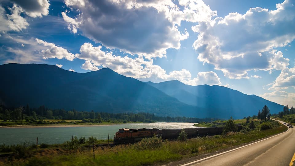 trout creek on noxon reservoir in montana