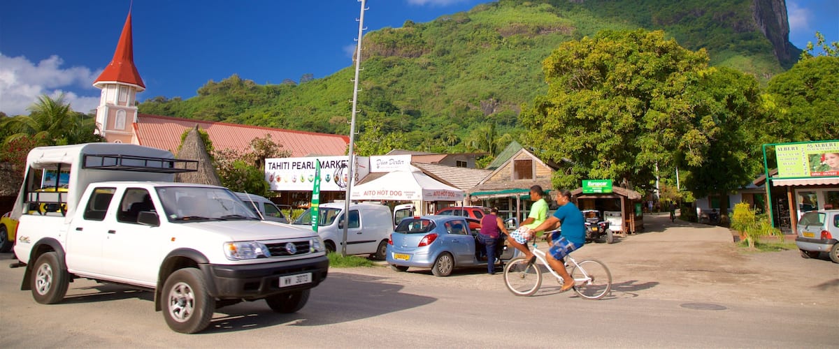 Vaitape som viser fjell
