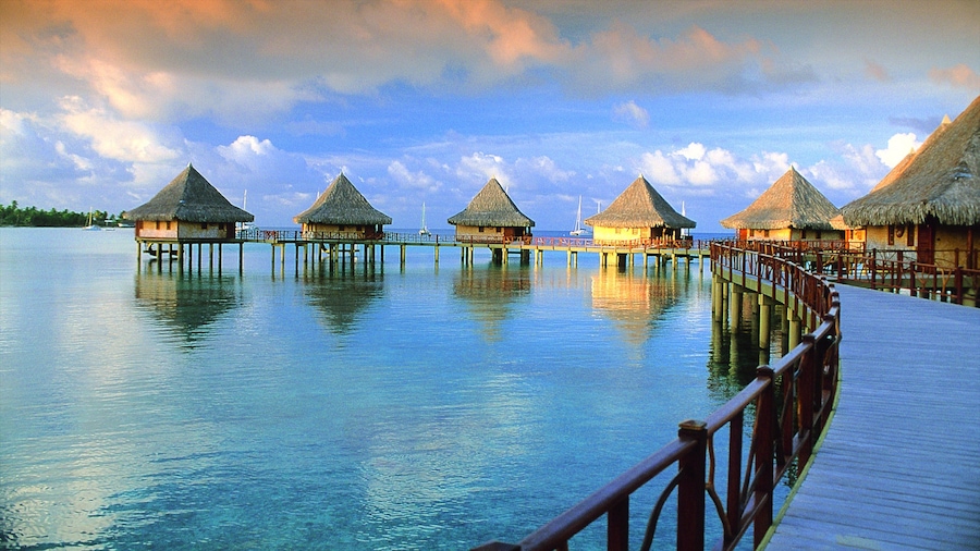 Rangiroa which includes general coastal views
