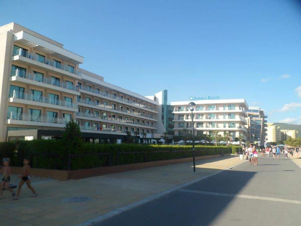 Beach side of the hotel