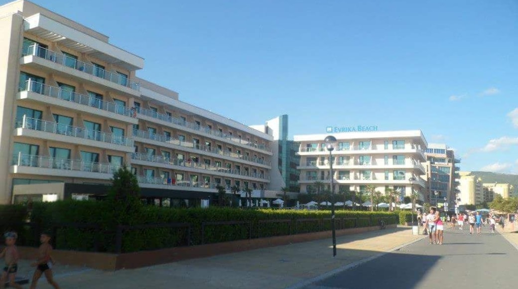 Beach side of the hotel