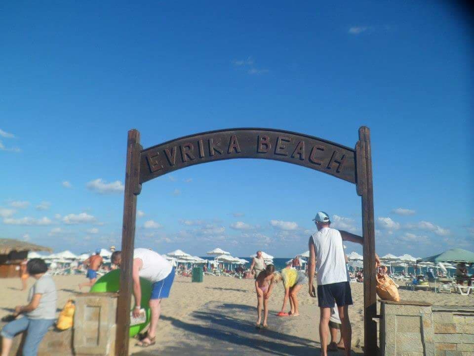 The beach by the hotel