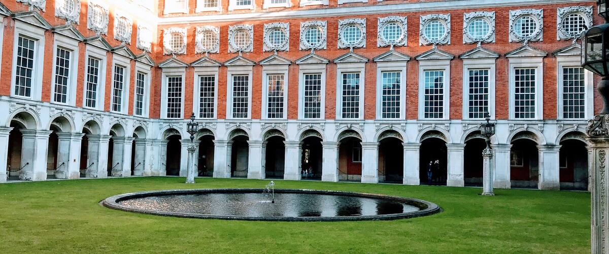 The Georgian ward of Hampton Court Palace was built in the 18th century.