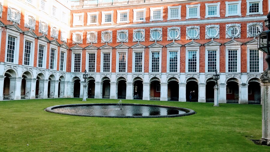 The Georgian ward of Hampton Court Palace was built in the 18th century.