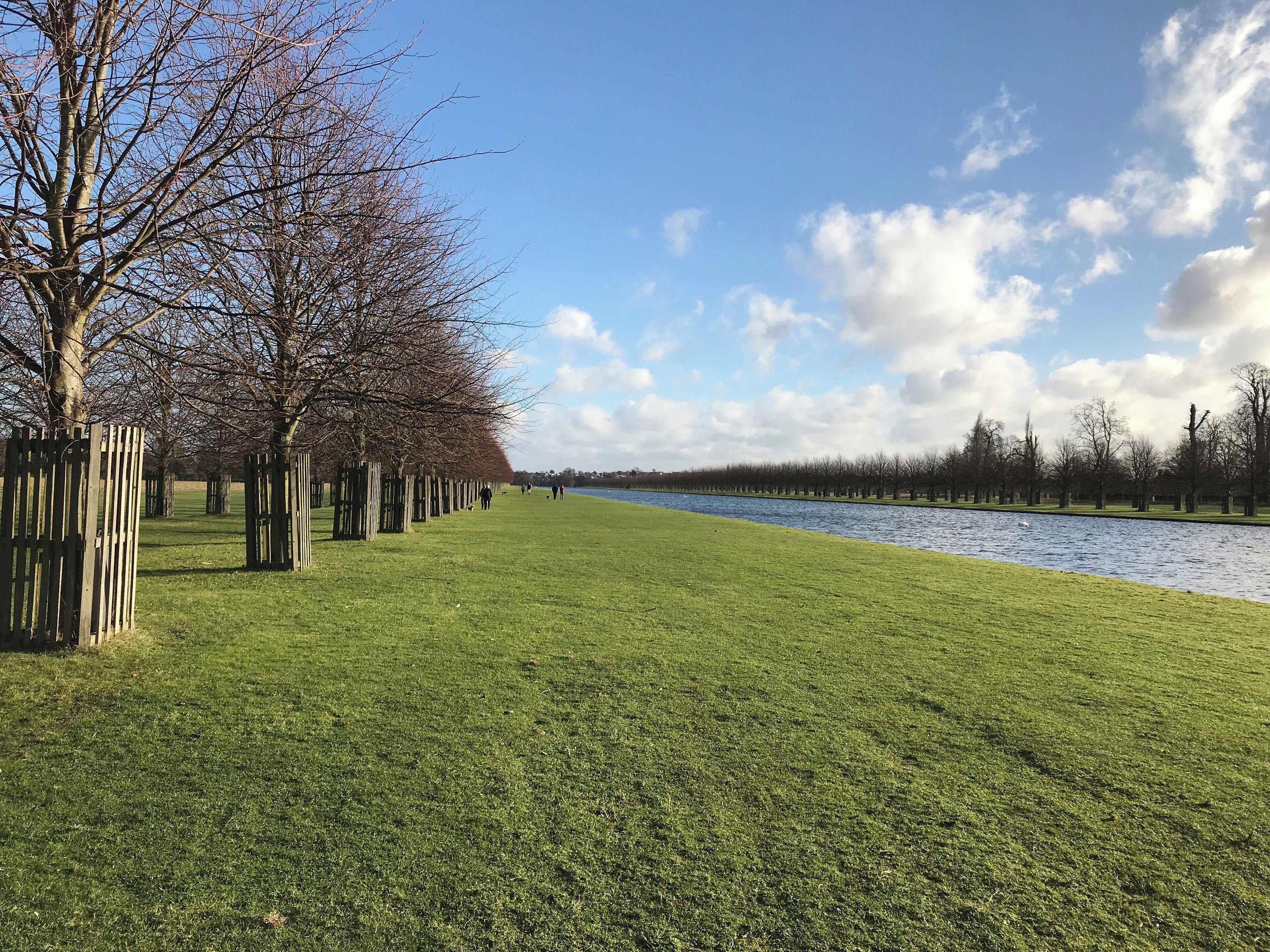 The Long Water at Hampton Court Palace .