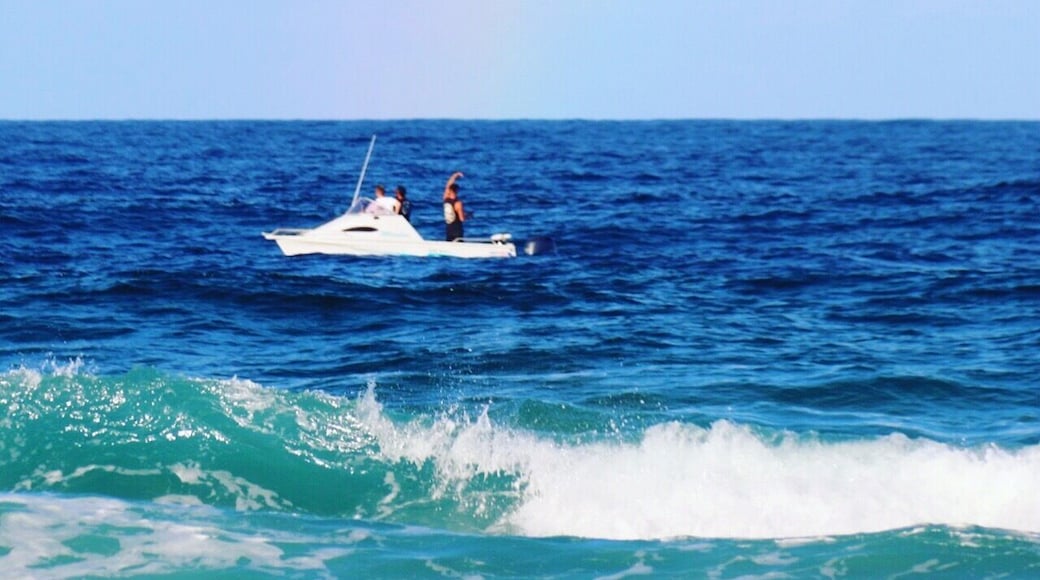 Through the blue, the rainbow softly smiles....
Point Cartwright, Sunshine Coast #Blue 🌊