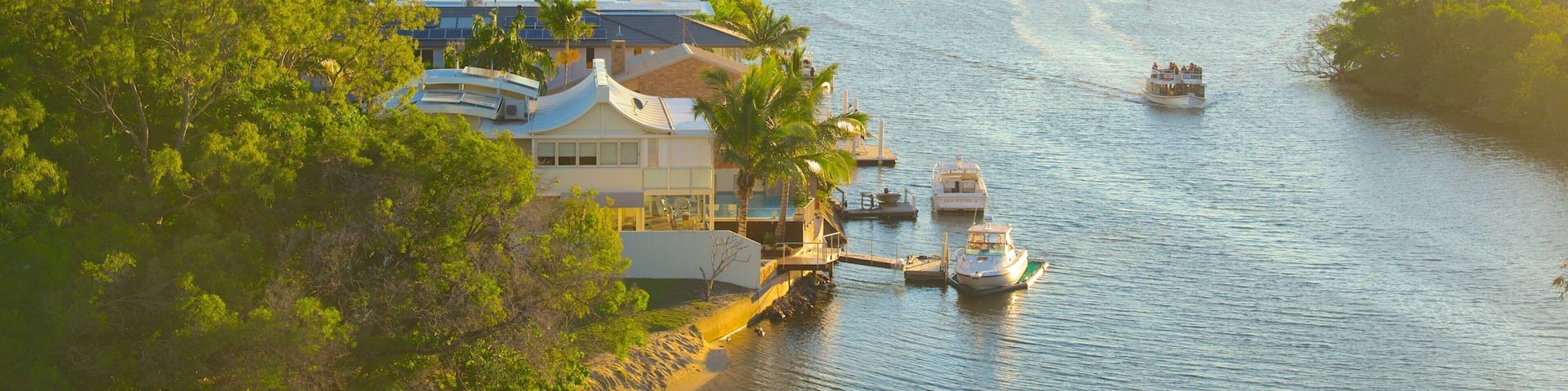 Noosaville featuring general coastal views and boating
