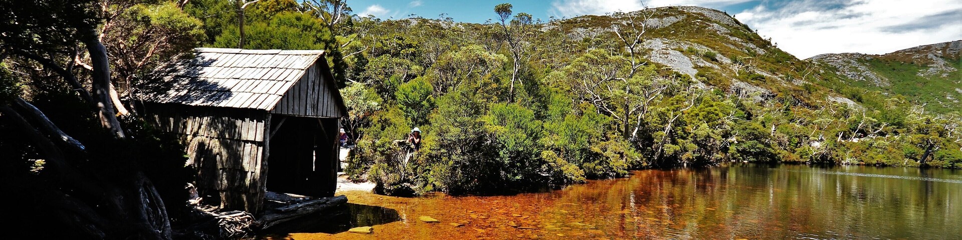 The vast majority of people turn up at Dove Lake, do the loop around it and go home satisfied. My hand is up, that's exactly what I did first time. However, that represents about 10-15% of what's on offer and the shots of the iconic boatshed lead people to thinking it's unique. However, if you to the Crater Lake walk, you'll not only come across other lakes (Lilla, Crater and Wombat Pool) and tarns, but also another boatshed on Crater Lake, as shown here. It's a great walk, takes about 3 hours and is scenic all the way.