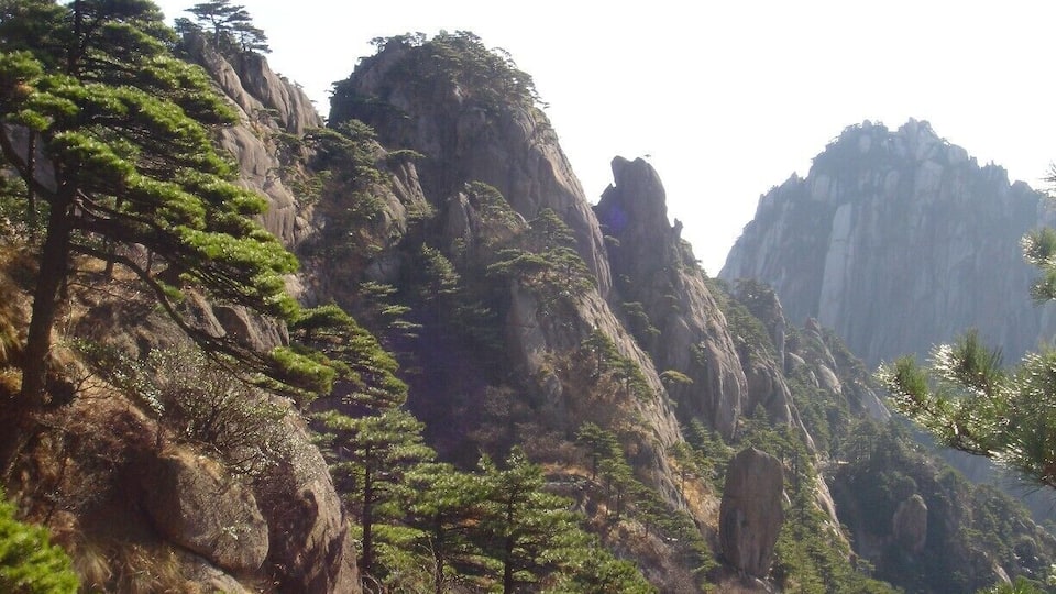 The shapes of the mountains in the Chinese paintings are real!