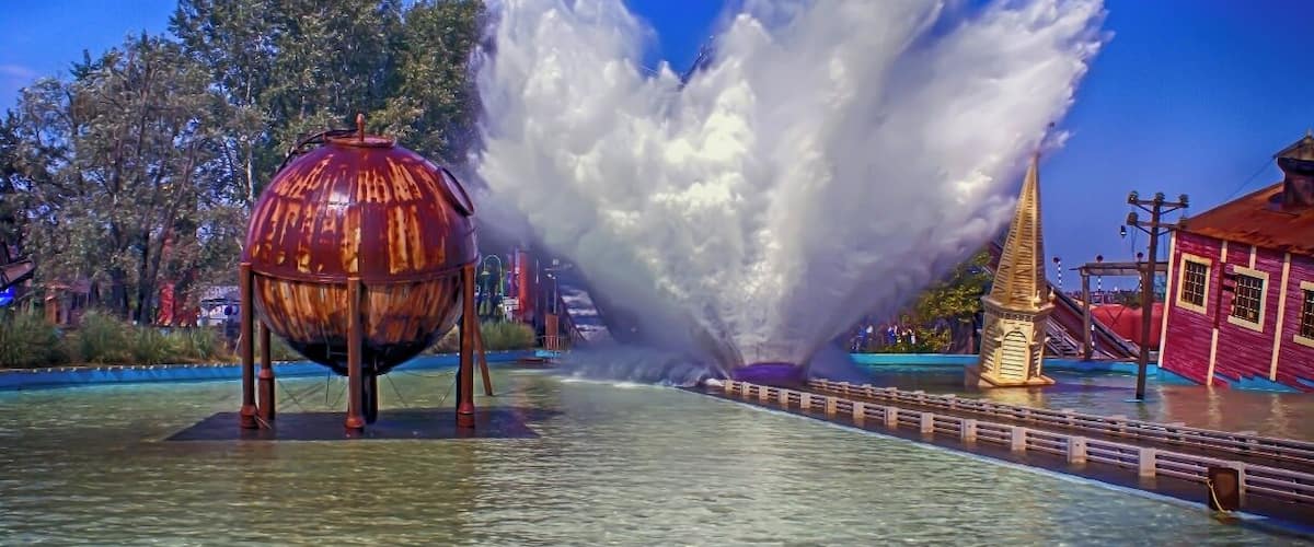 Enjoying a day on Thorpe Park. This theme park is located in Surrey, England. Was built in 1979 in a spot which was partially flooded, creating a water-based theme. #Colorful