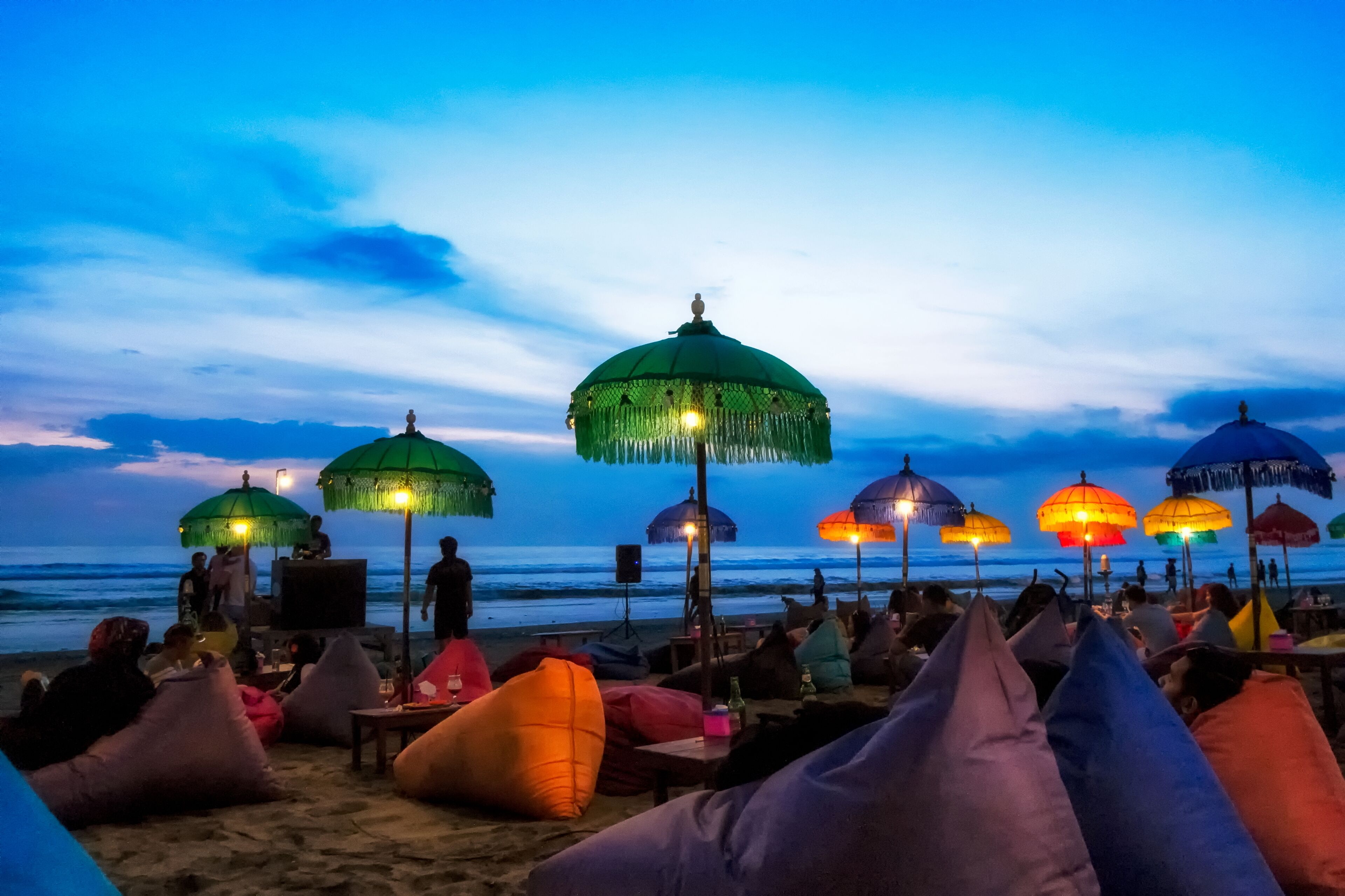 Enjoy sunset at Seminyak (Kuta) Bali - Indonesia, Shutterstock ID 631087334, Purchase Order: -
