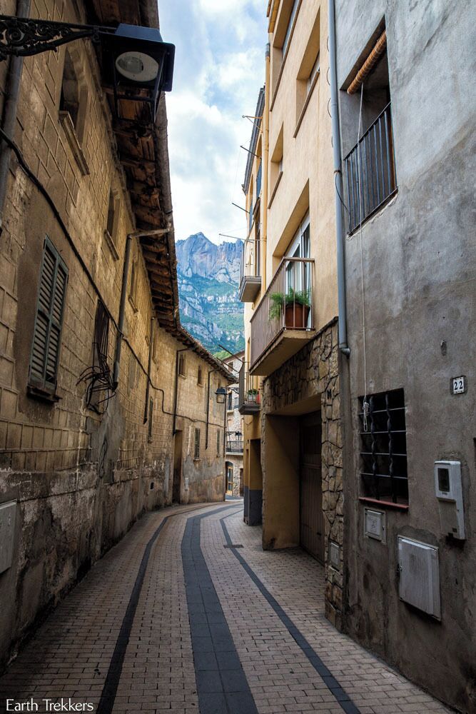 Strolling through the small town of Monistrol de Montserrat. While searching for the hiking trail up to Montserrat, we lost our way in town, but found these wonderful, narrow streets to explore. Eventually, we did find our way and had a great day hiking up Montserrat, but I am glad we got to see this also. 

Read more: http://www.earthtrekkers.com/hiking-montserrat-catalonia-spain/