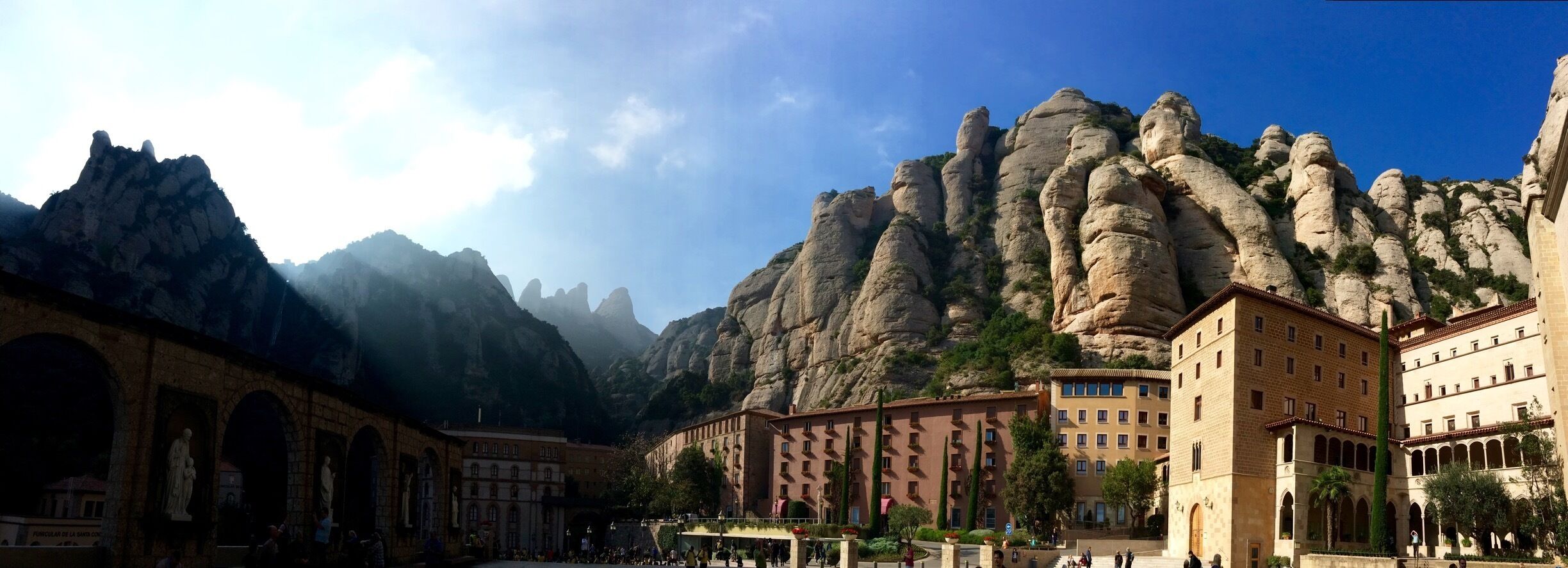 The exceptionally awe-inspiring monastery at Montserrat. 