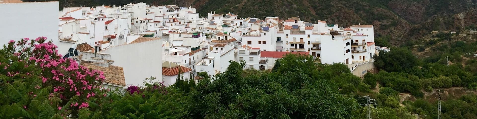 White village in the mountains