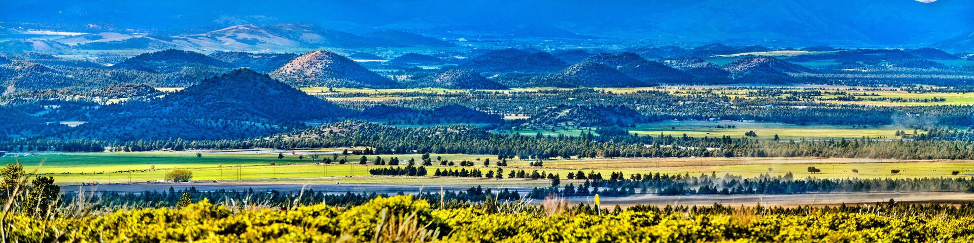 Panorama of Klamath Mountains in northwestern California
