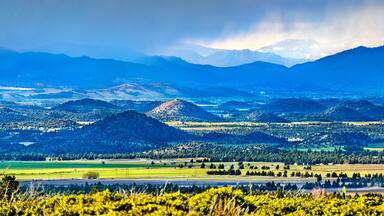 Panorama of Klamath Mountains in northwestern California