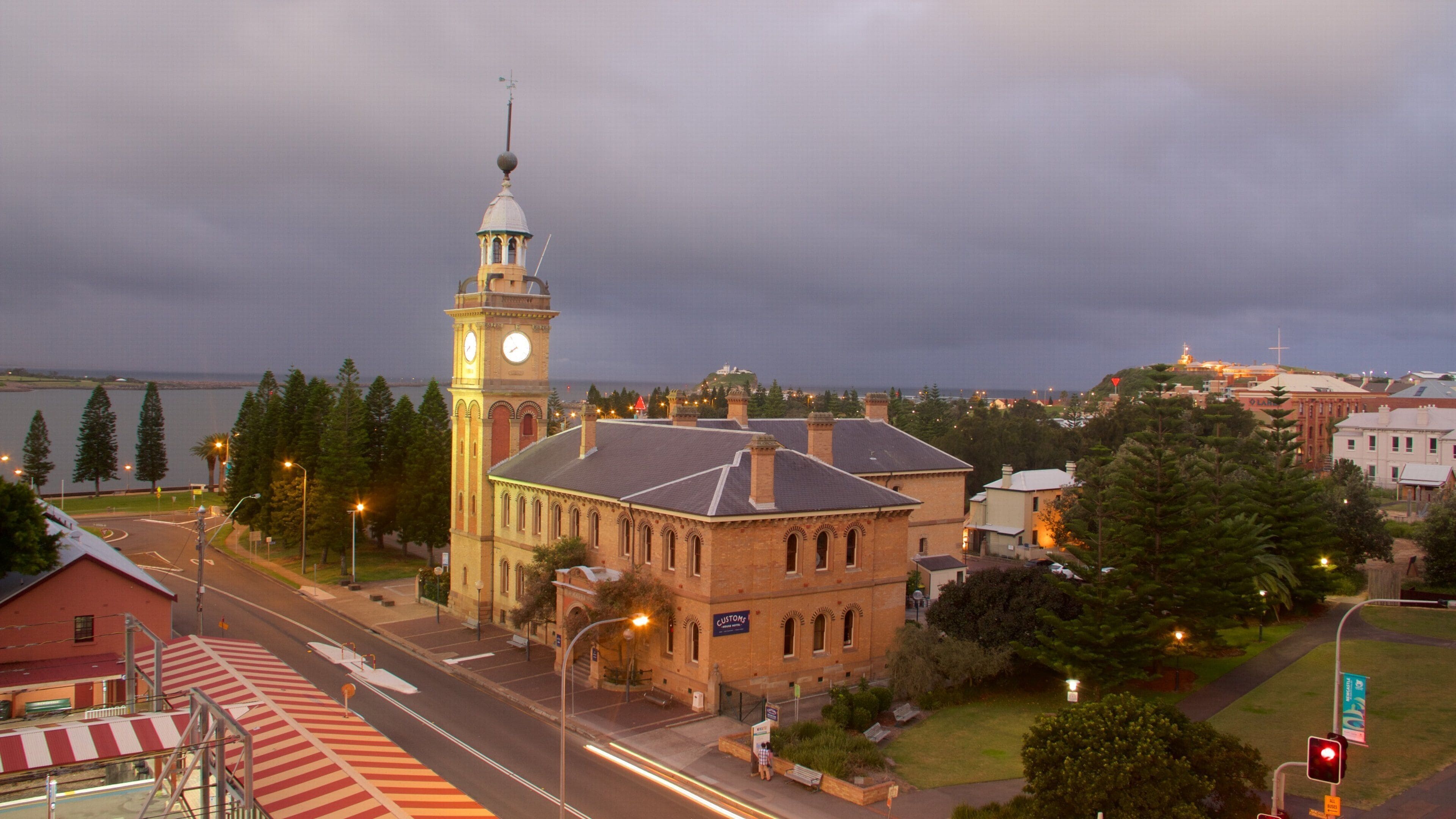 Newcastle showing a park