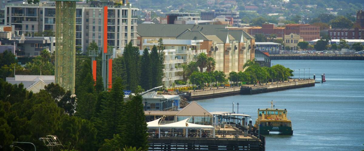 Newcastle showing central business district