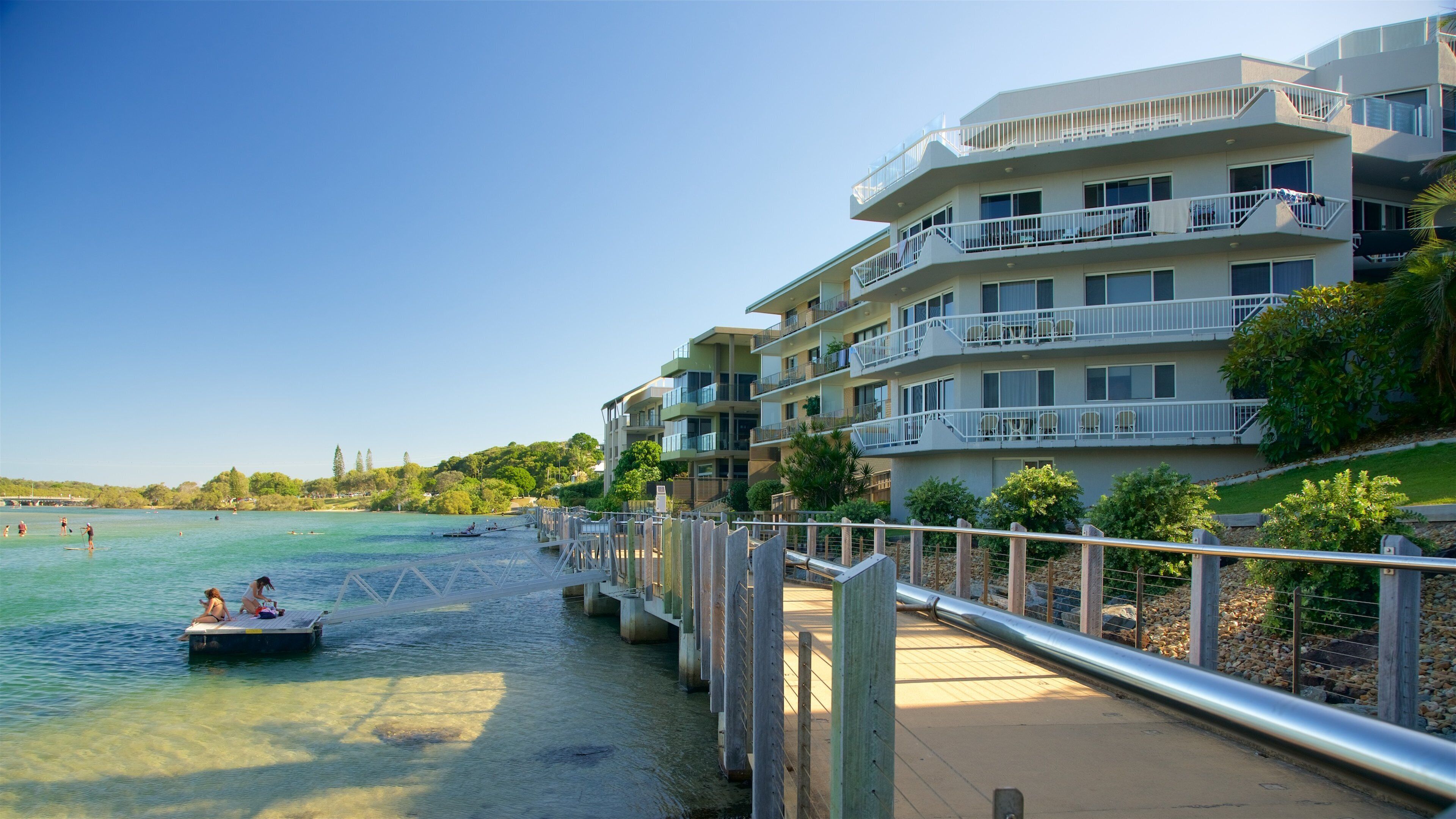 Northern Rivers showing a coastal town