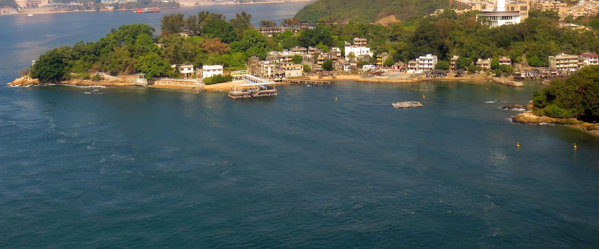 Man Wan Public Pier and surrounding area, Ma Wan, Hong Kong.