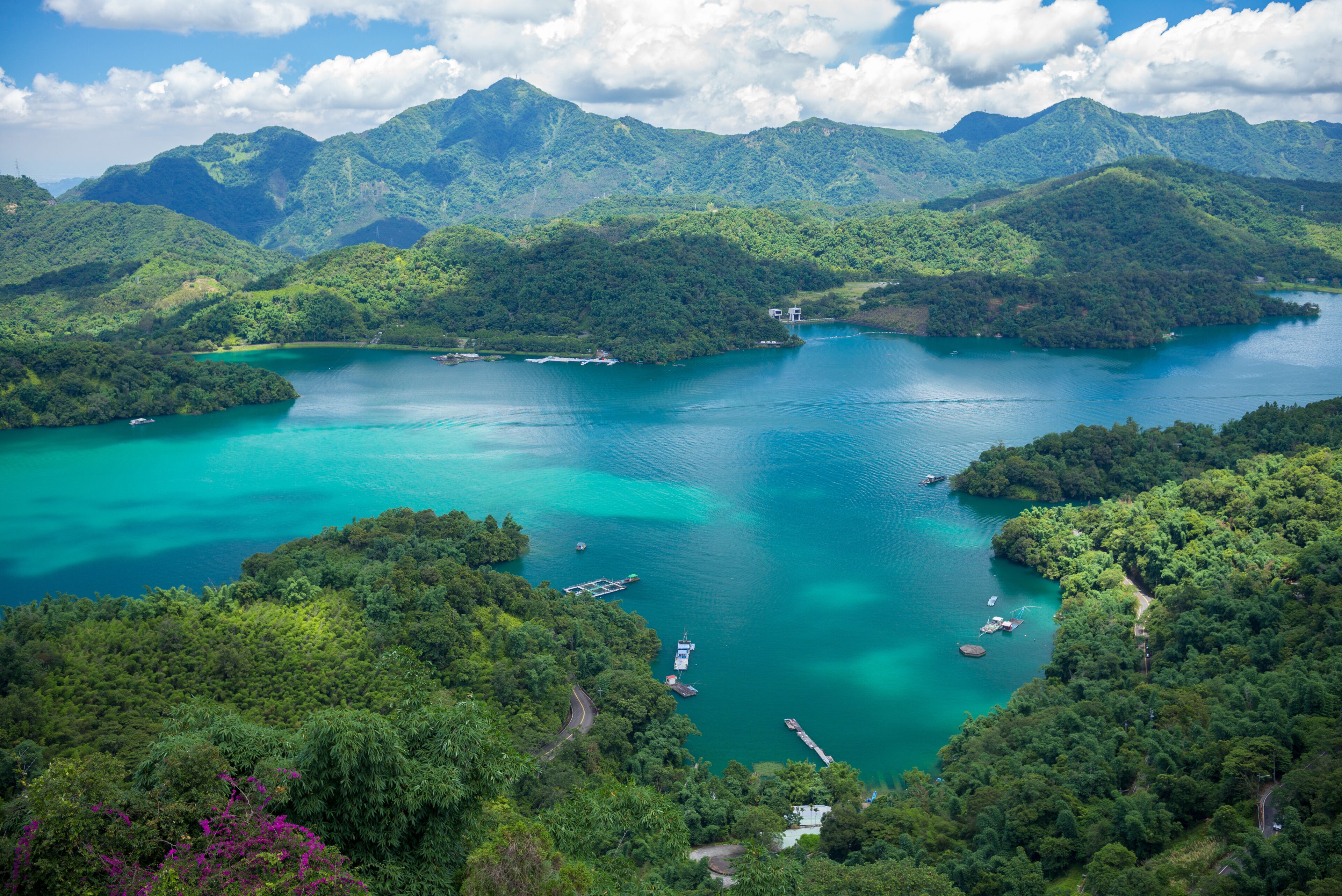 Landscape of Sun-Moon Lake in Nantou, Taiwan