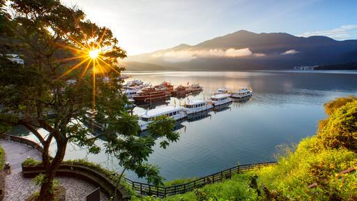 sunrise at sun moon lake in nantou, Taiwan; Shutterstock ID 466660997; Purchase Order: -