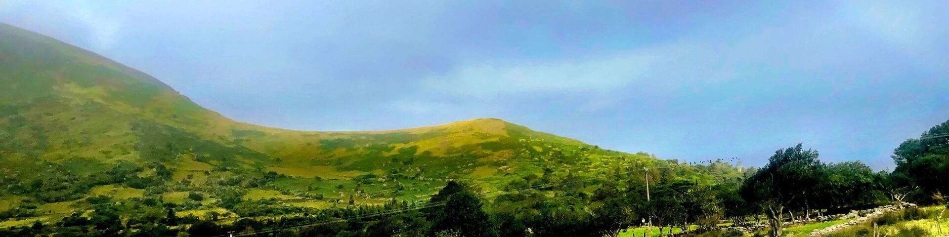 A beautiful rainbow caught mid-drive on a country road in Ireland. #Adventurephotocontest #adventure photo contest